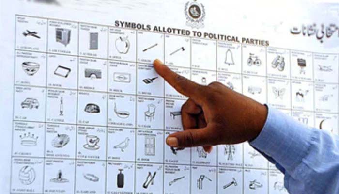 انتخابی نشانات کی مکمل فہرست جاری، بلے کا نشان غائب