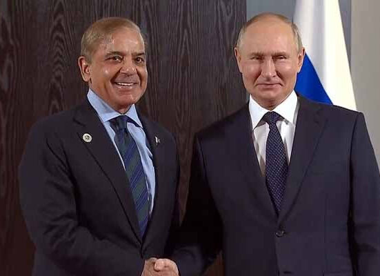 وزیراعظم شہباز شریف کی آج روسی صدر پیوٹن سے ملاقات متوقع