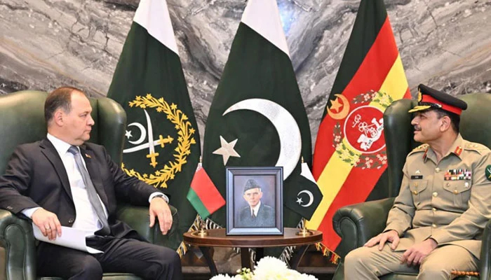 آرمی چیف سے بیلاروس کے وزیراعظم کی ملاقات ، دوطرفہ دفاعی تعاون بڑھانے پر تبادلہ خیال