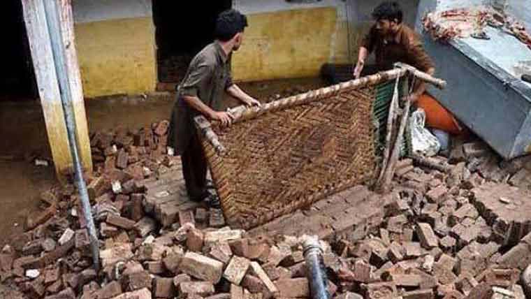 مکان کی دیوار گرنے سے باپ ، بیٹا جاں بحق