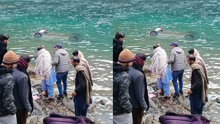 سیاحوں کی گاڑی دریائے نیلم میں جا گری، 4 افراد جاں بحق