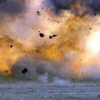 کراچی؛ فلیٹ میں دھماکے کی سی سی ٹی وی فوٹیج سامنے آگئی