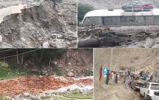 گلگت: بادل پھٹنے سے تباہی، سیلابی ریلے میں گاڑیاں اور پل بہہ گئے، درجنوں سیاح لاپتہ