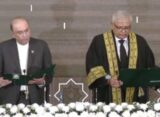 وفاقی آئینی عدالت کے پہلے چیف جسٹس امین الدین خان نے عہدے کا حلف اٹھا لیا